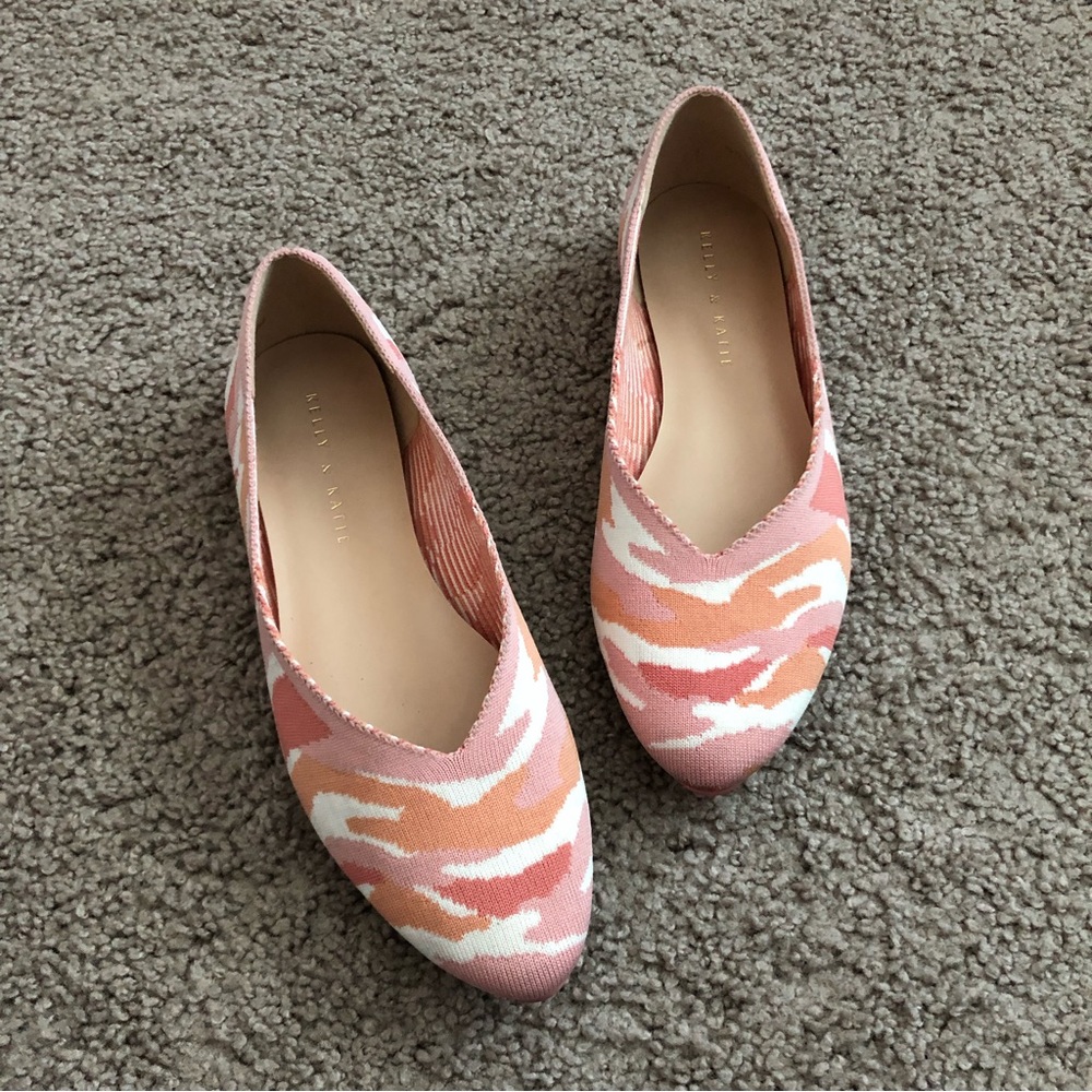 Kelly & Katie Pink Peach Slip On Flats